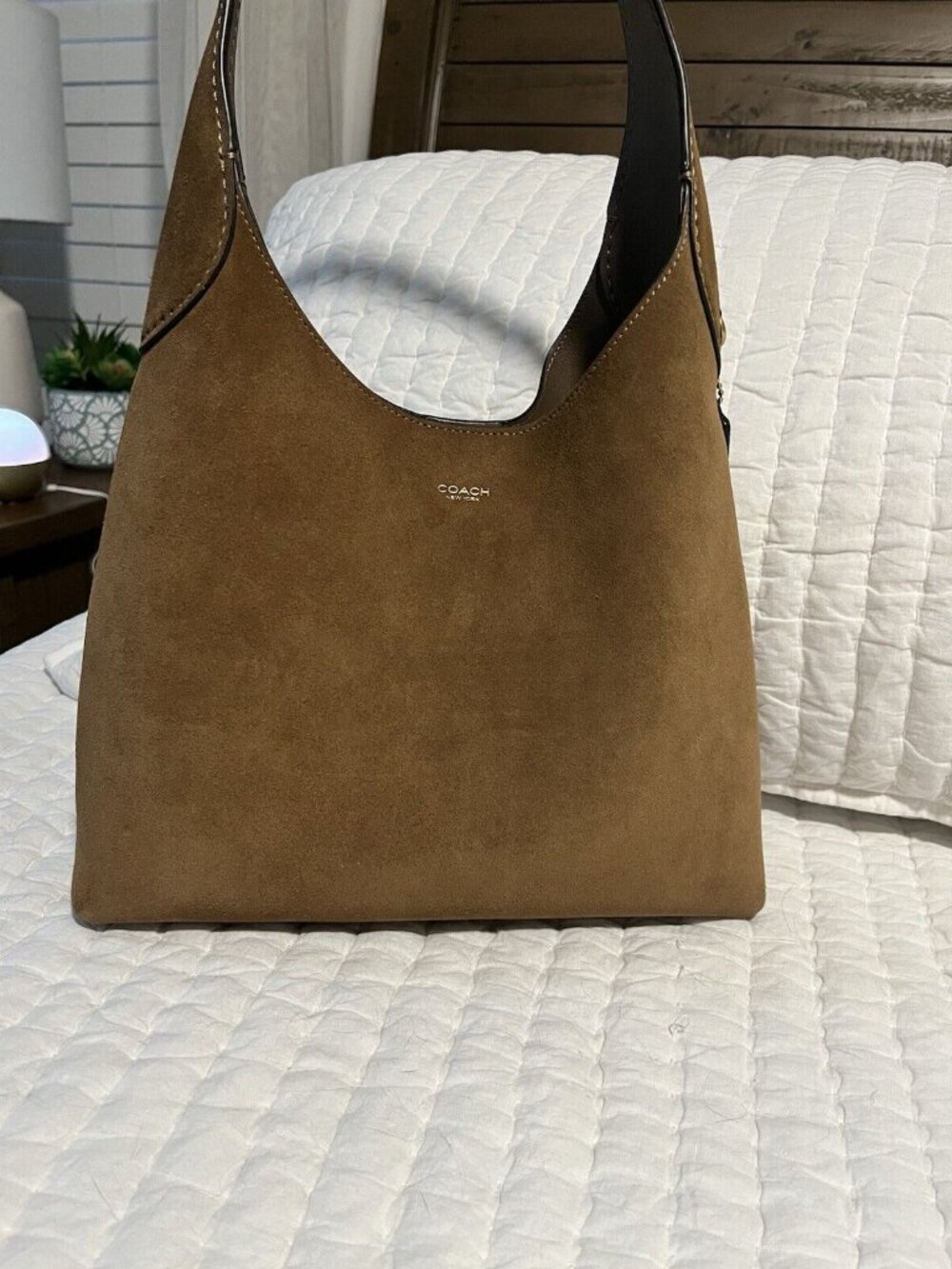 Coach Brown Suede Handbag